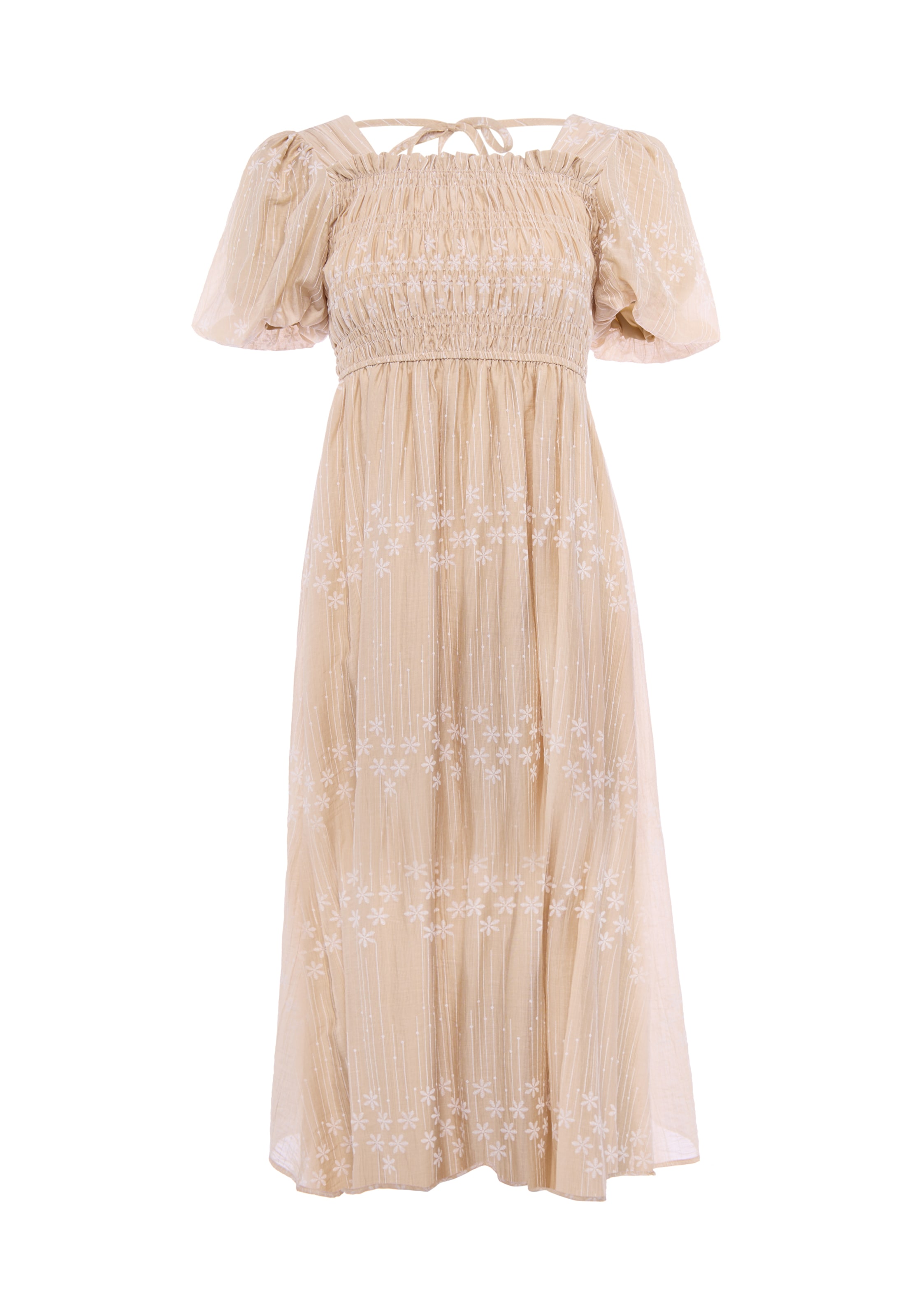 IZIA - Vestido en beige: frente