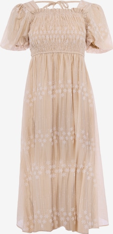 IZIA - Vestido en beige: frente