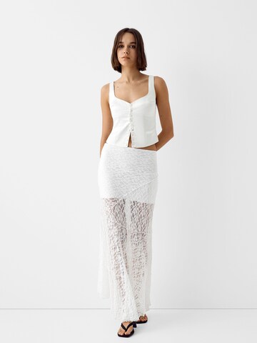 Jupe Bershka en blanc