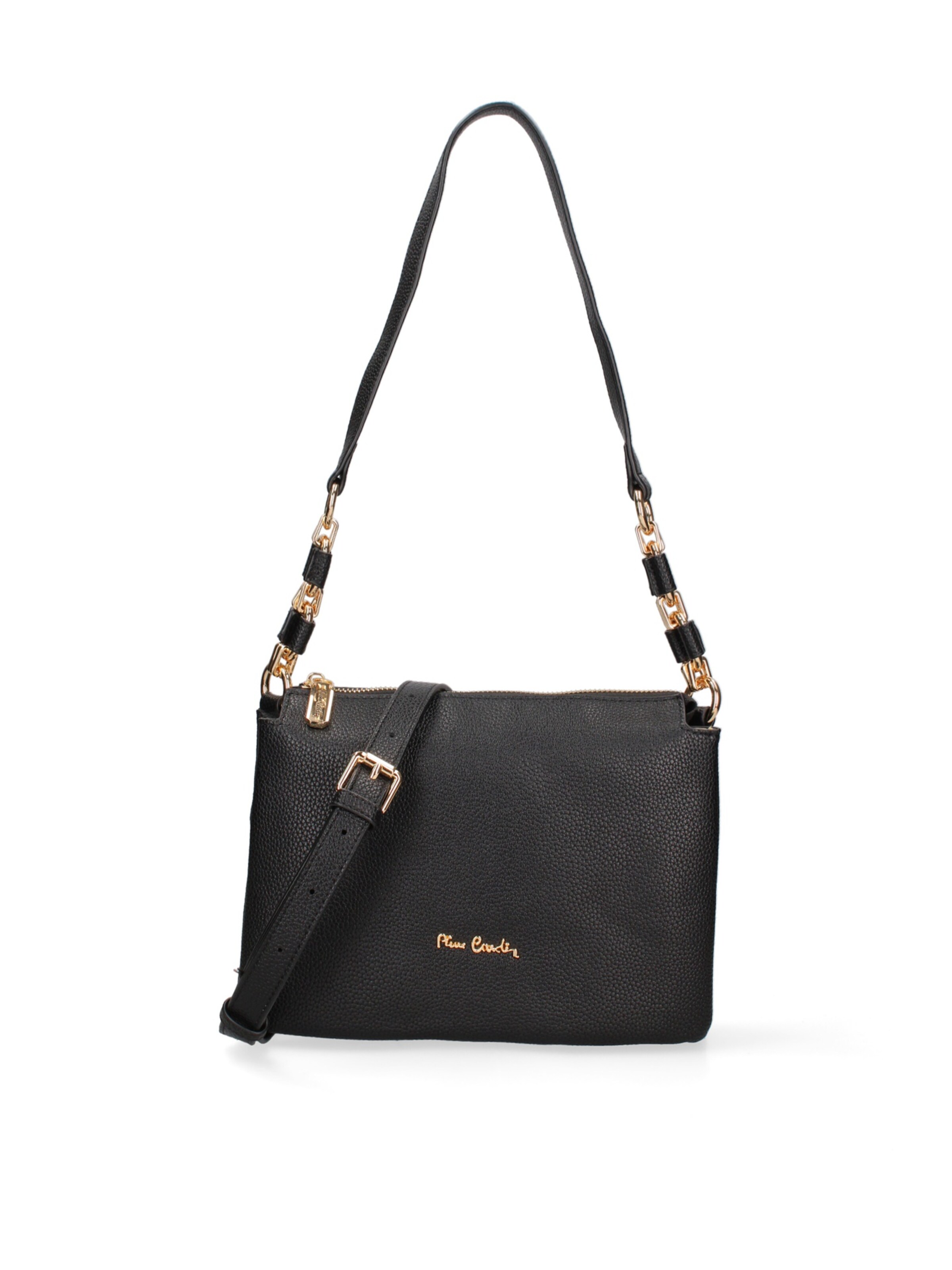 PIERRE CARDIN Shoulder Bag in Black: front