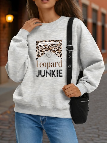 GORHEY Sweatshirt 'Loose Women's Oversized Sweatshirt, Casual Style with Dropped Shoulders'‌‌‌ in Grau: Vorderseite