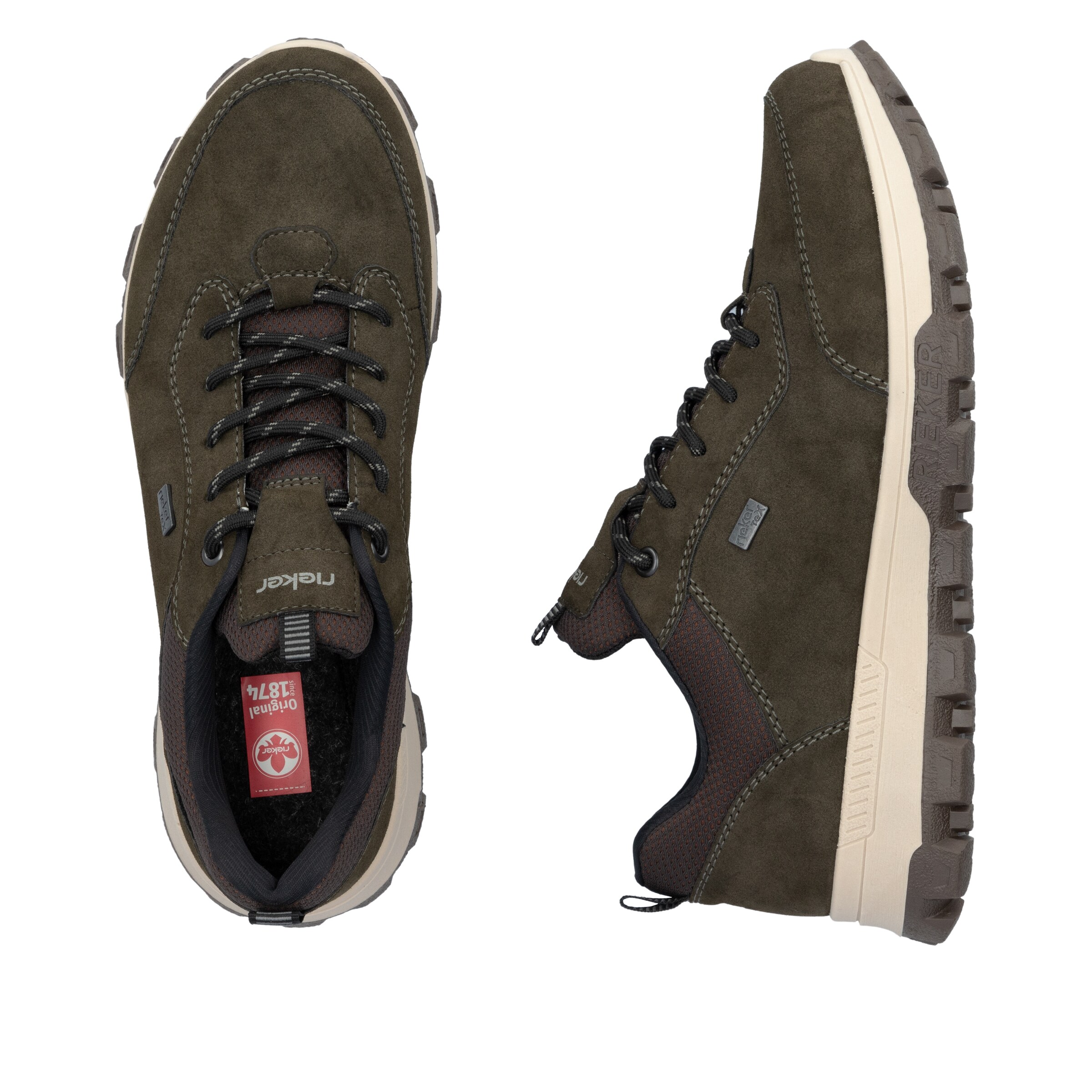 Rieker Schnürschuh in Grün