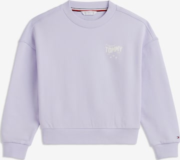 Sweat-shirt TOMMY HILFIGER en violet : devant