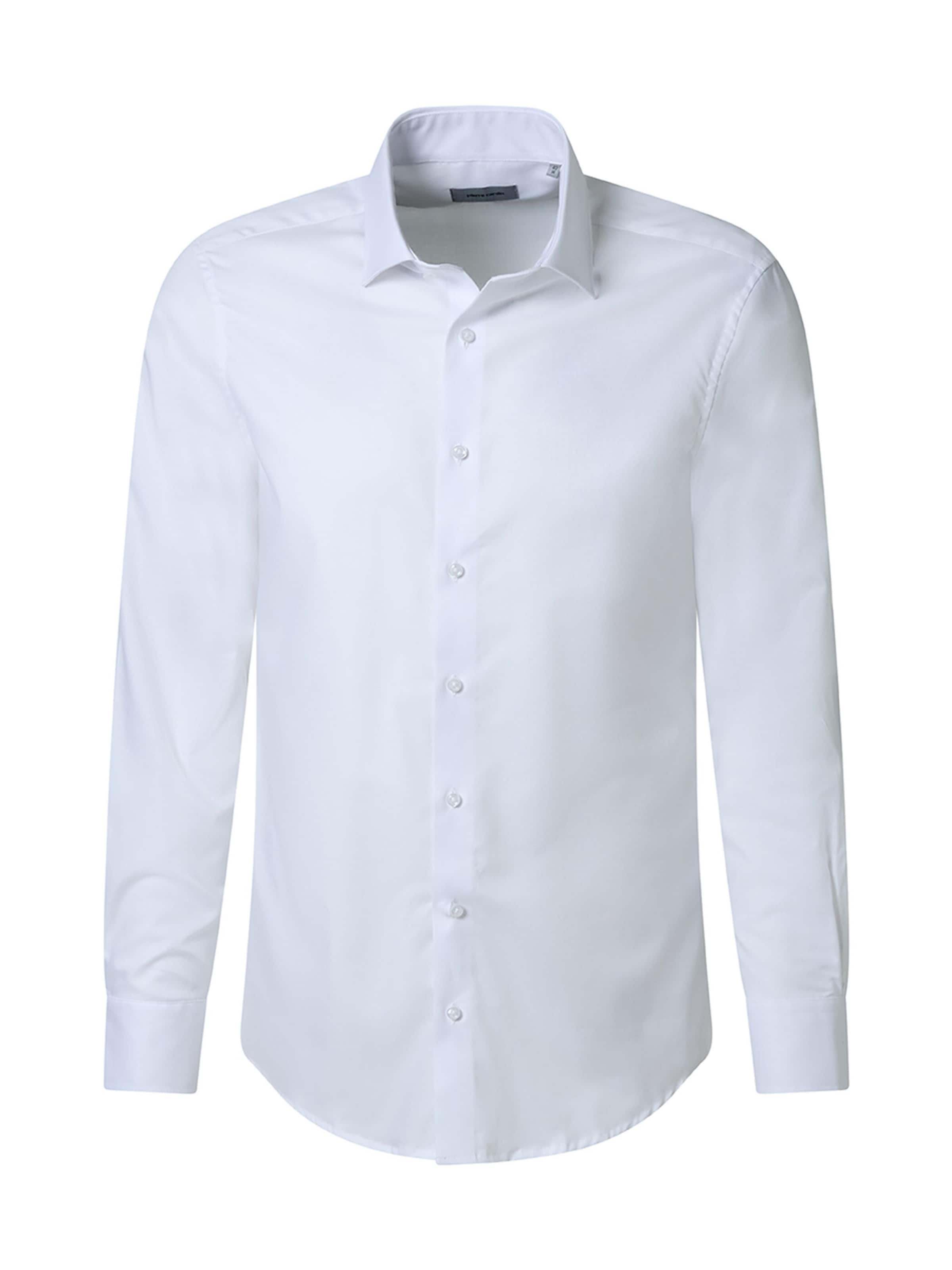 PIERRE CARDIN Button Up Shirt in White: front