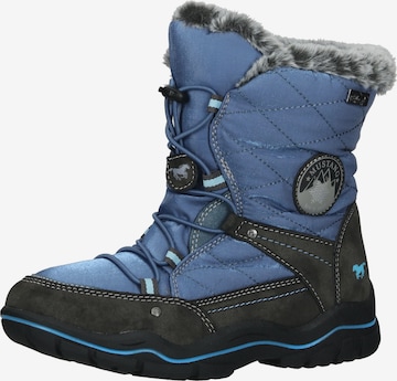 MUSTANG Snow Boots in Blue: front