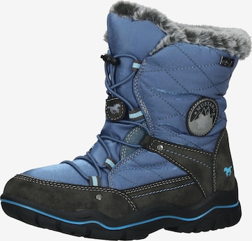 MUSTANG Snow boots in Blue: front