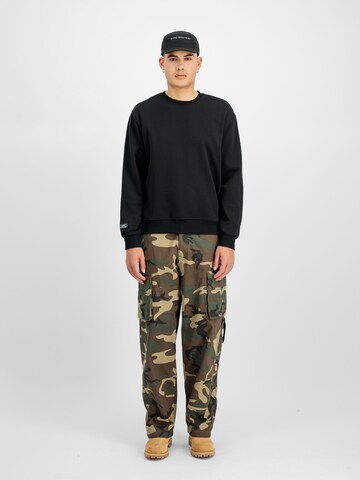 juoda ALPHA INDUSTRIES Megztinis be užsegimo