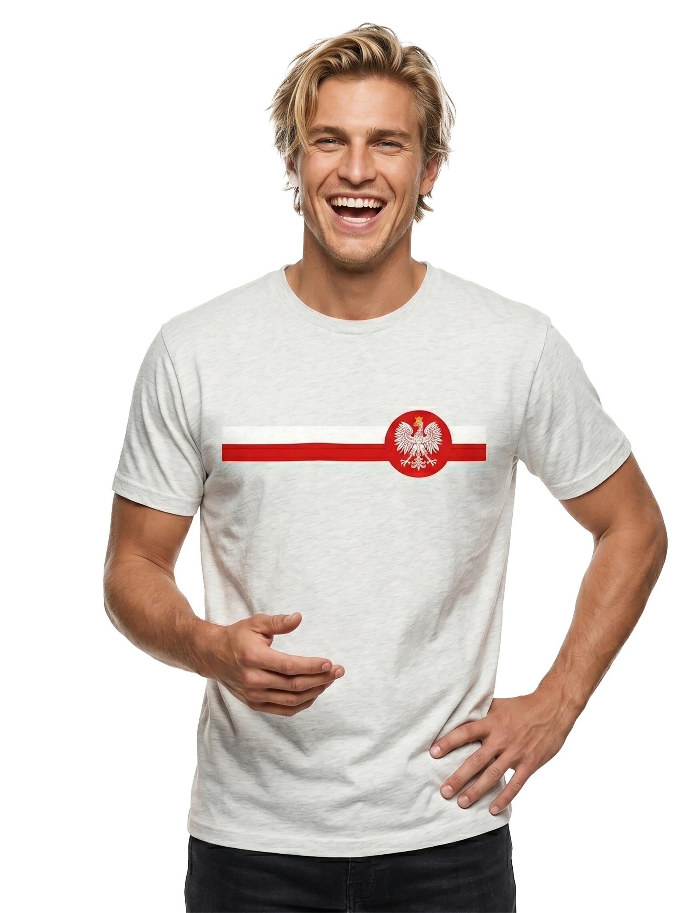 MAKAYA Shirt 'Polen Wappen' in White