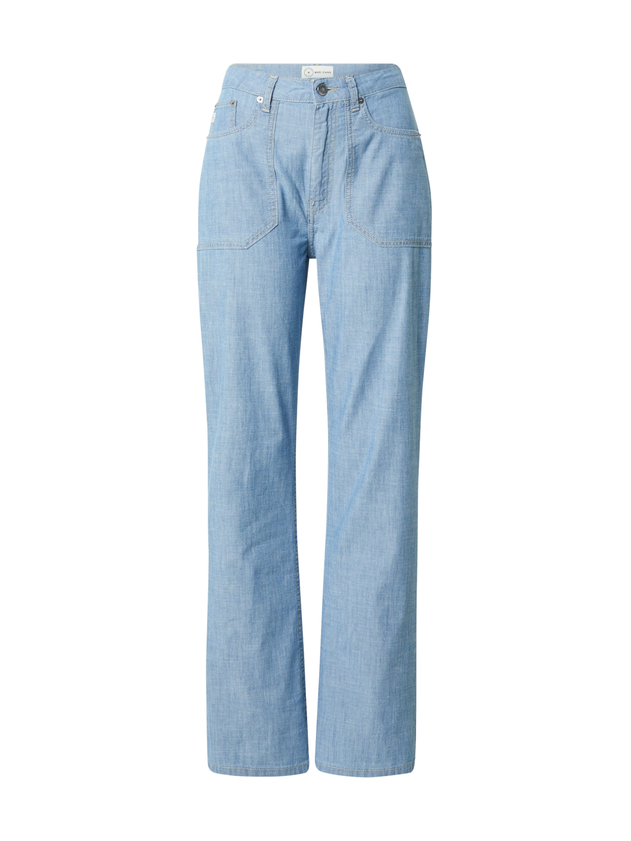 MUD Jeans Wide leg Jeans 'Wyde Sara Works' in Blue: front