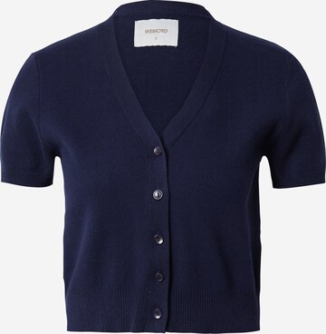 Wemoto Knit Cardigan 'Drew' in Blue: front