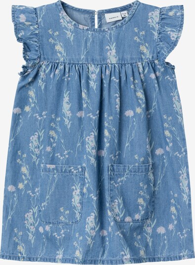 Suknelė 'GRY' iš NAME IT, spalva – smėlio spalva / tamsiai (džinso) mėlyna / šviesiai žalia / šviesiai violetinė, Prekių apžvalga