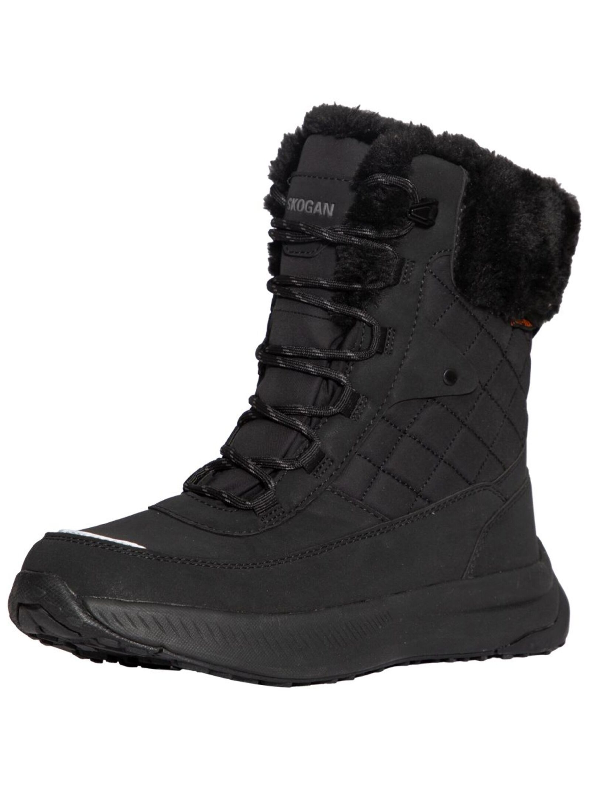 SKOGAN Snow boots in Black: front
