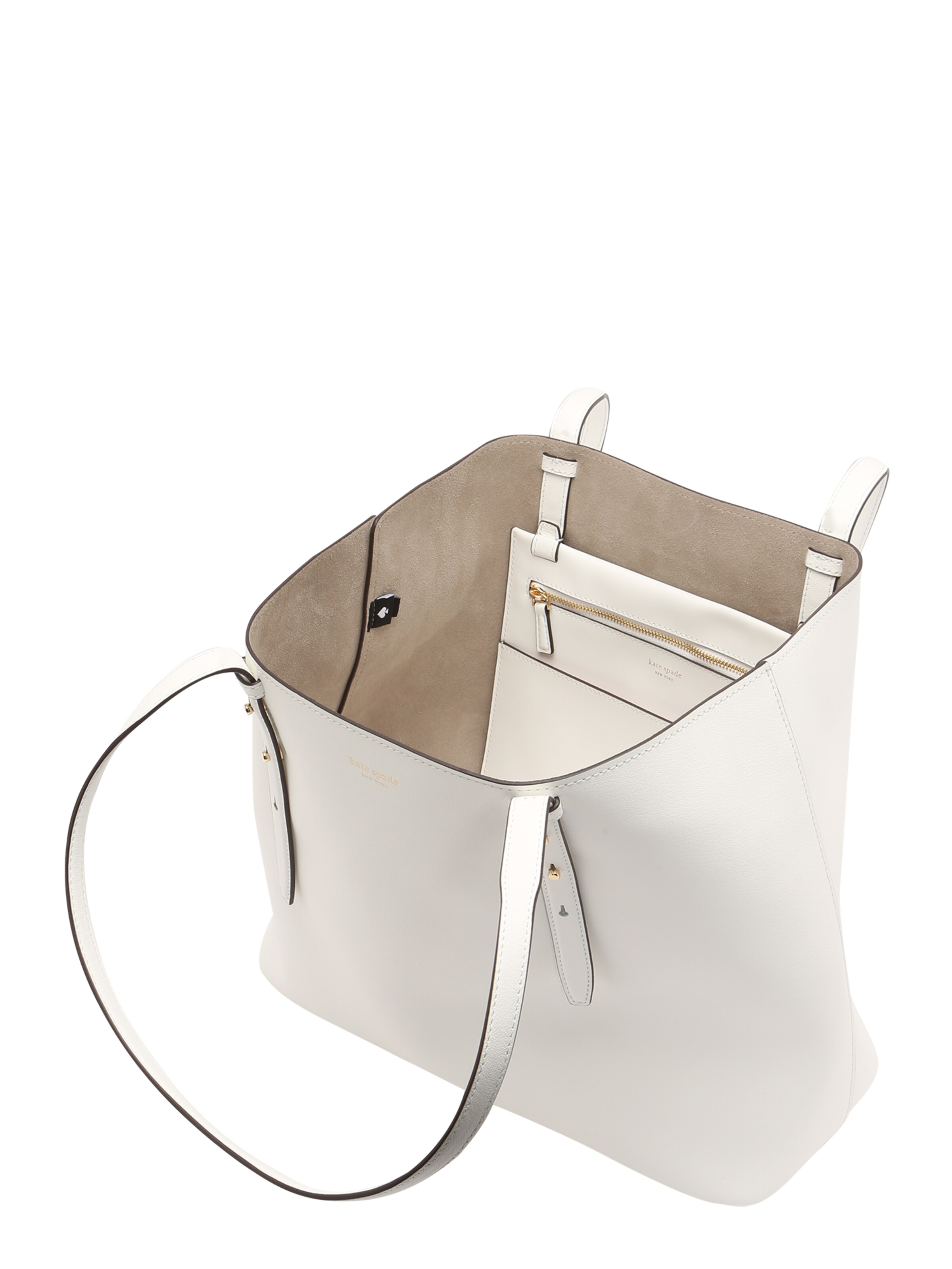 Kate Spade "Чанта тип ""Shopper""" 'Do It All Fine Grain Leather Large Tote' в бяло