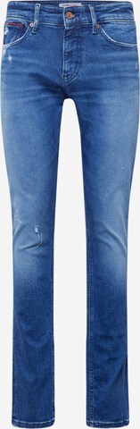 Tommy Jeans Kitsas Teksapüksid 'SCANTON', värv sinine: eest vaates