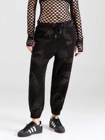ALPHA INDUSTRIES - Tapered Pantalón 'Crane' en negro: frente