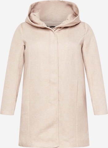 Manteau mi-saison 'Sedona' ONLY Carmakoma en beige : devant