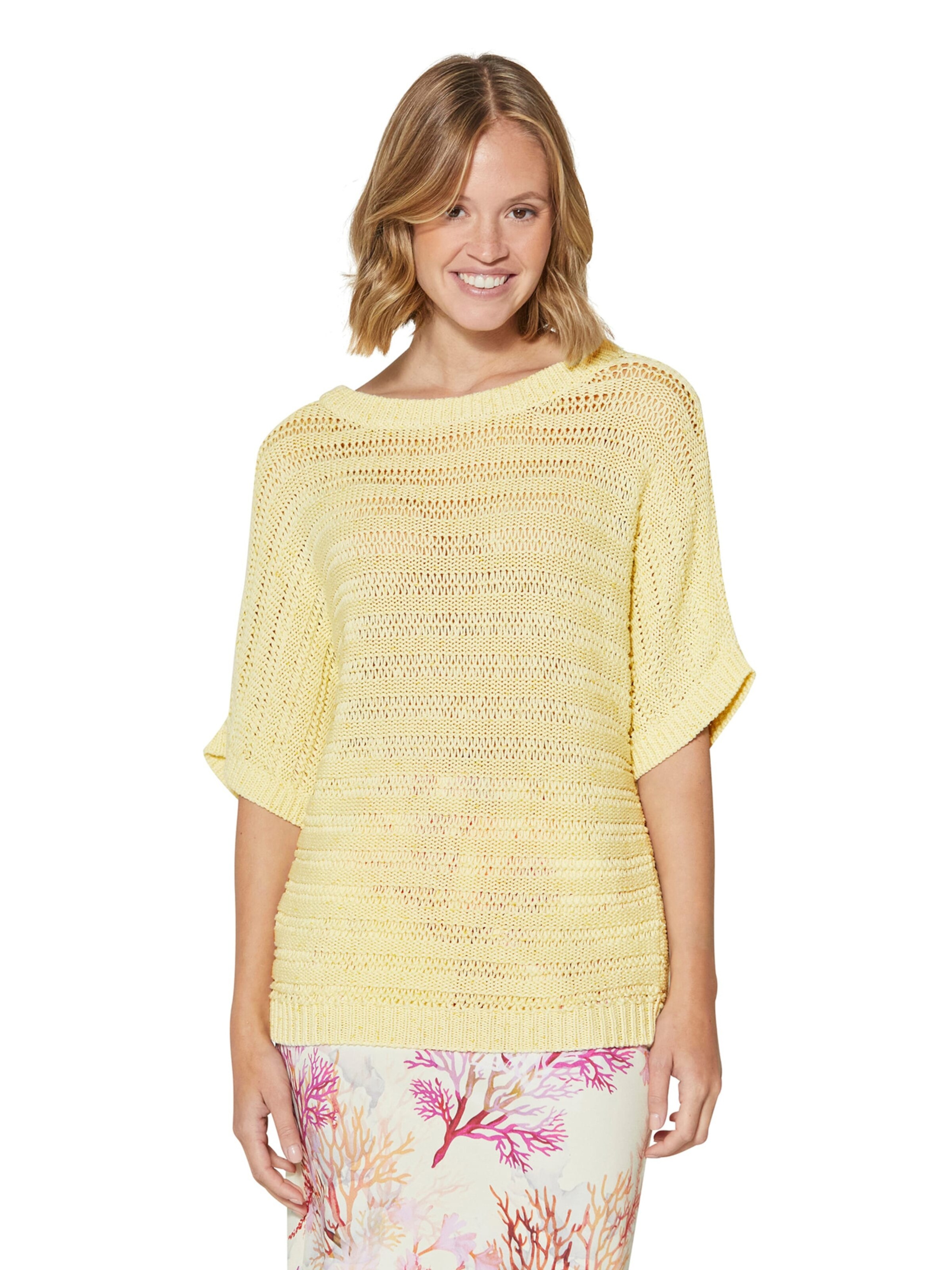 Pull-over MADELEINE en jaune : devant
