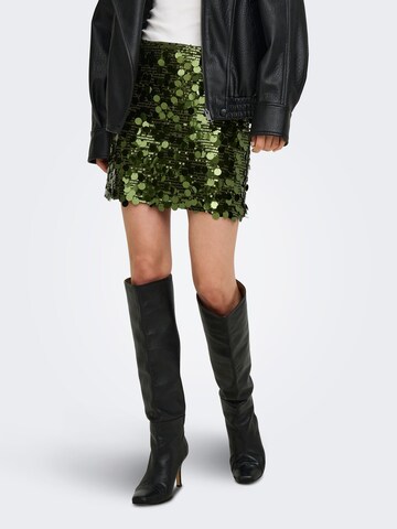 ONLY - Falda 'JADEL' en verde: frente