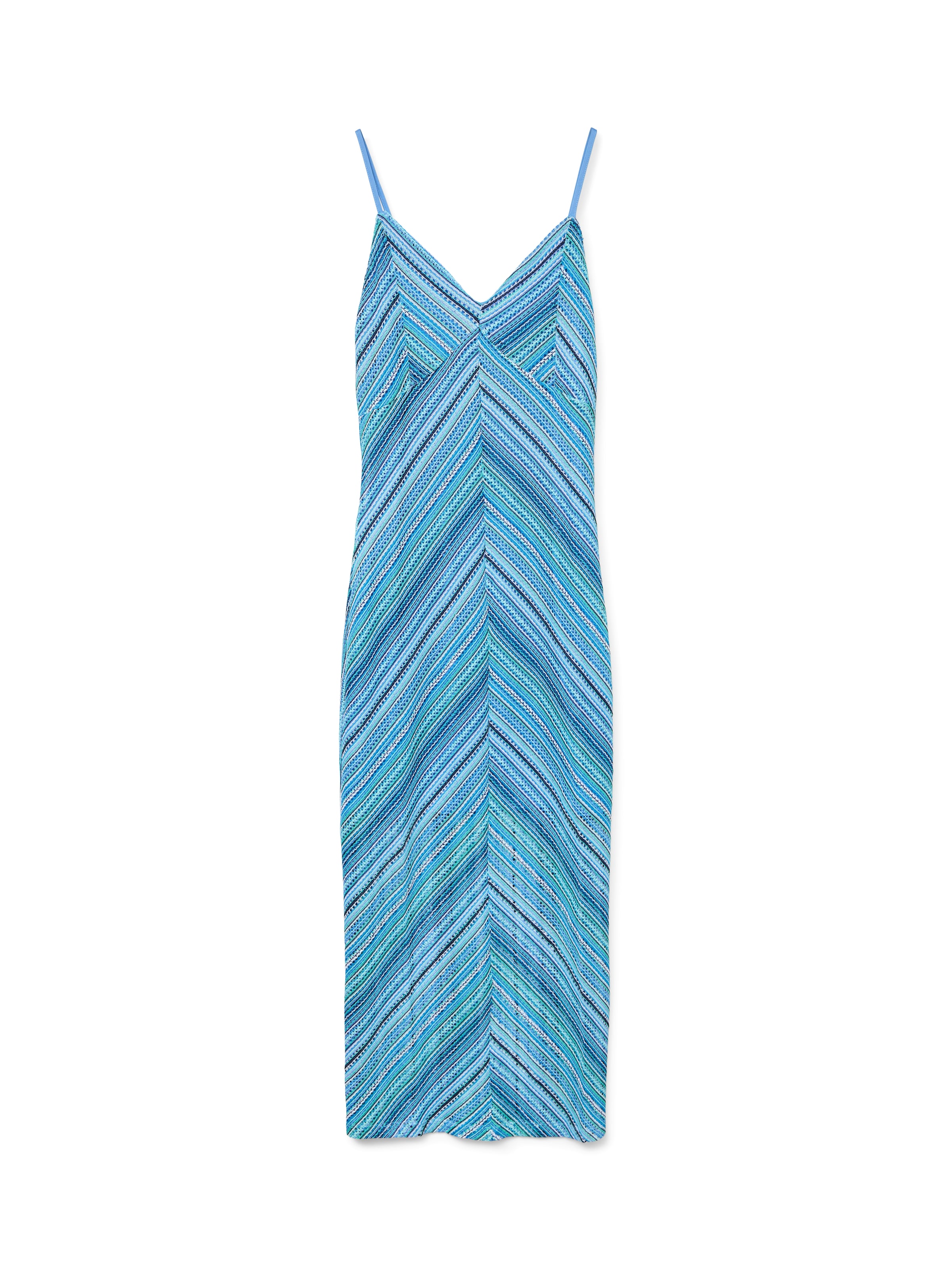 VERO MODA Pletené šaty 'VMDEMI' - Modrá: predná strana