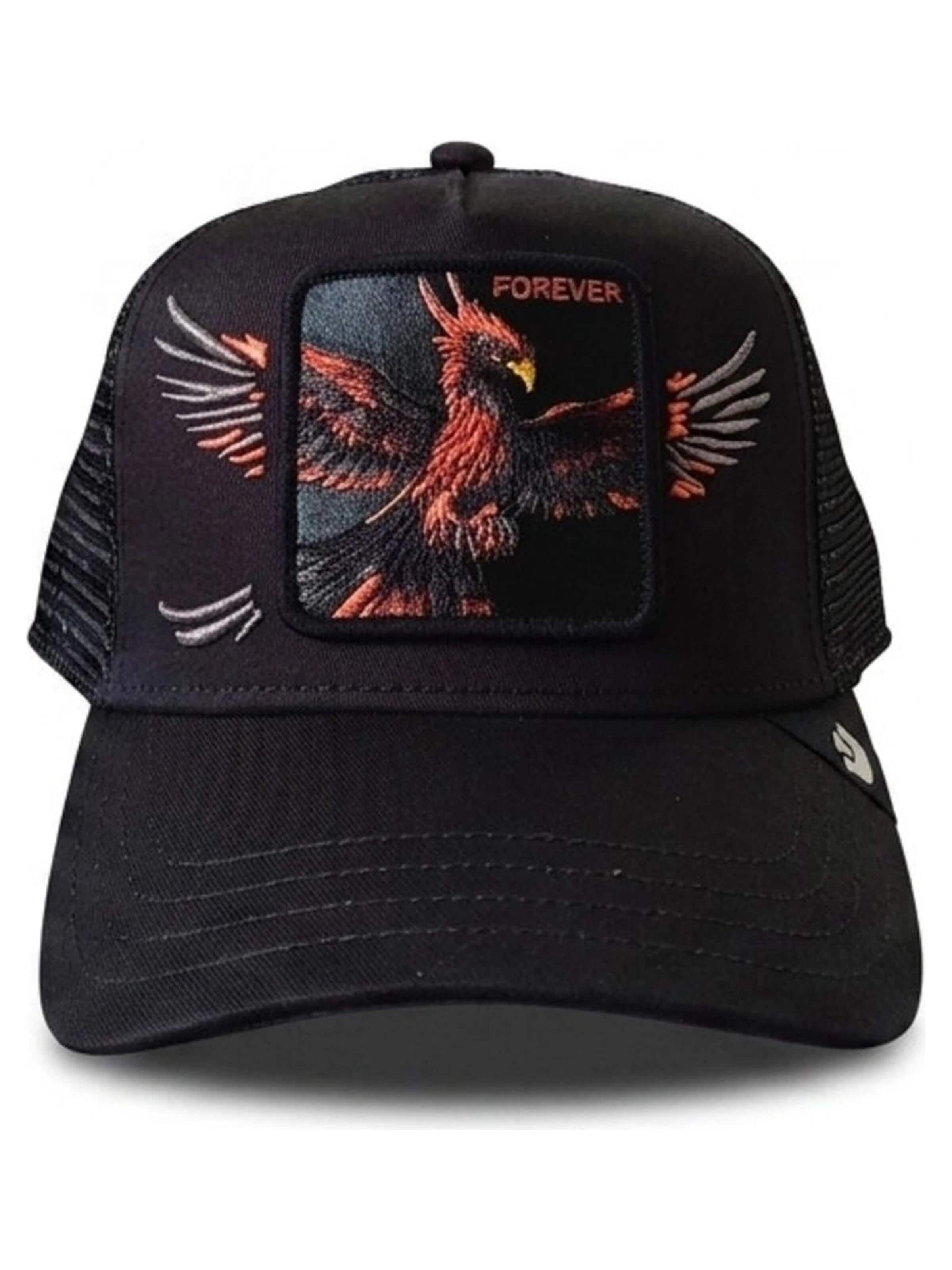 Casquette 'Gorra goorin bros negra ave fenix wings forever trucker cap' GOORIN Bros. en noir : devant