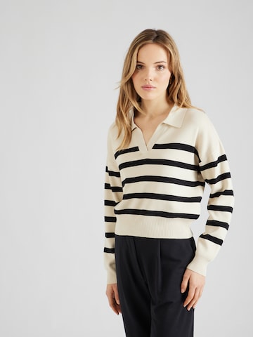 Pull-over 'FIFI' Noisy may en beige : devant