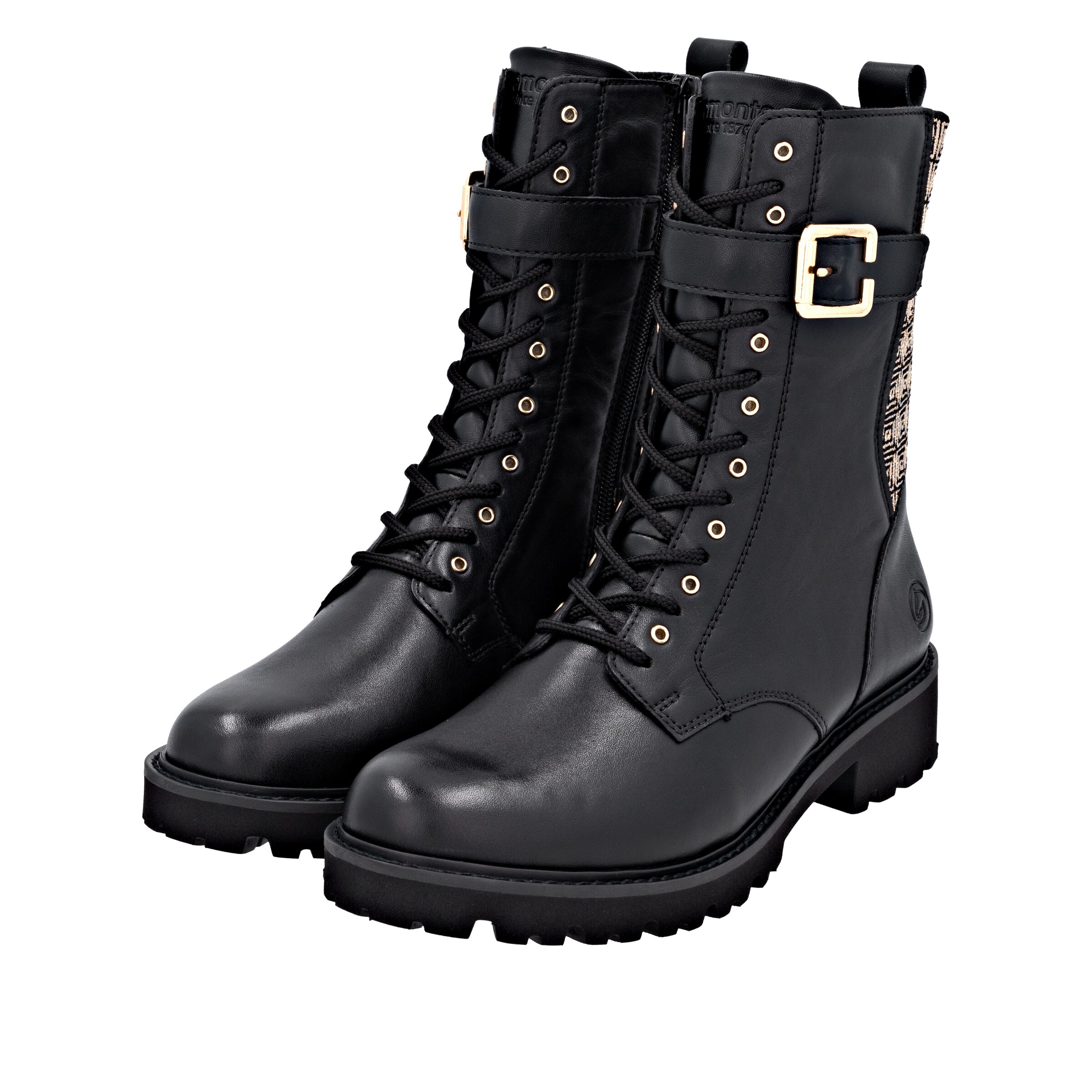 Bottines à lacets REMONTE en noir