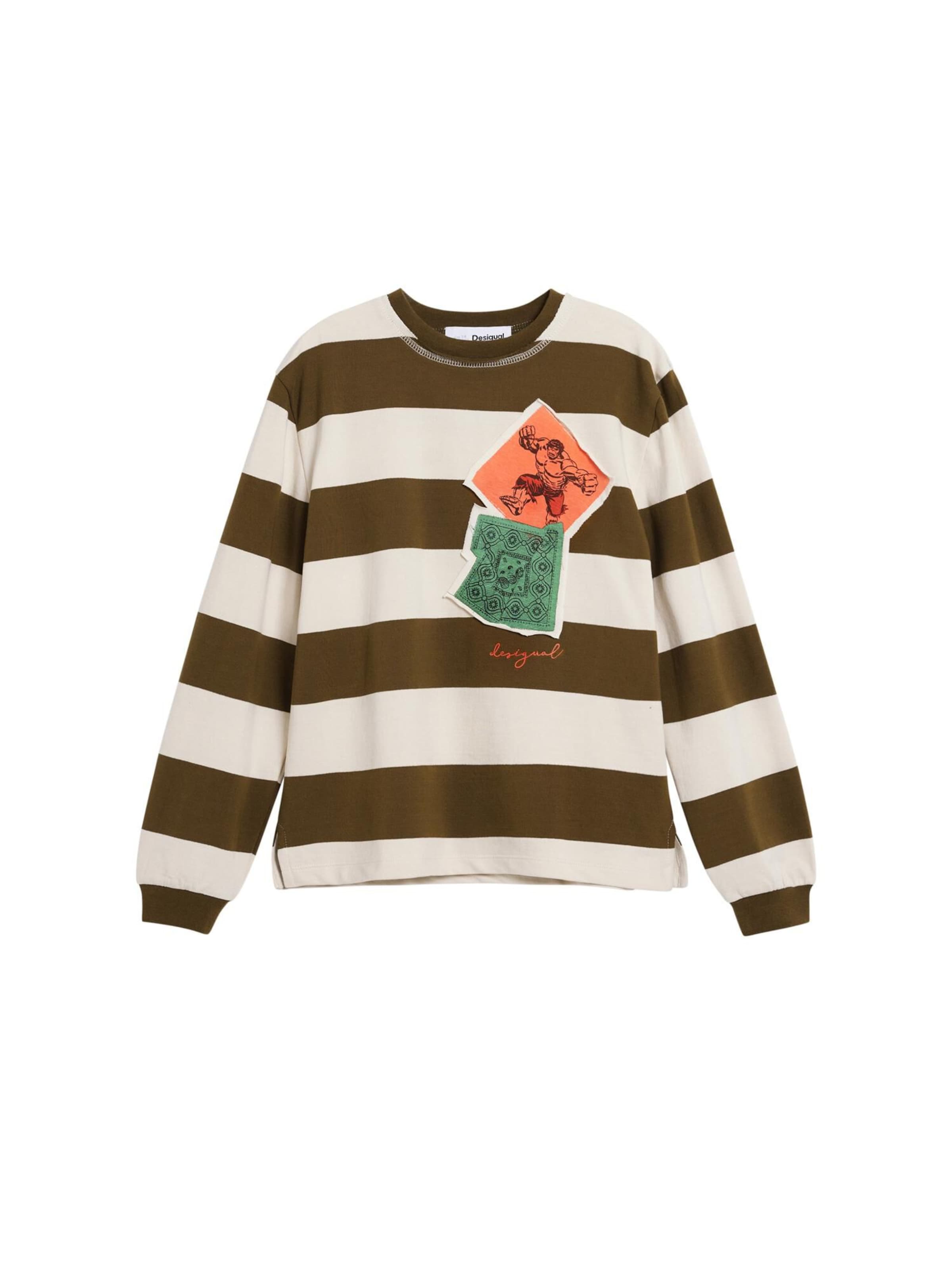 Desigual - Camiseta en verde: frente