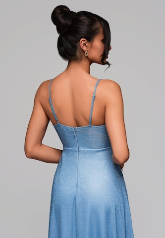 Robe de soirée Ombre en bleu