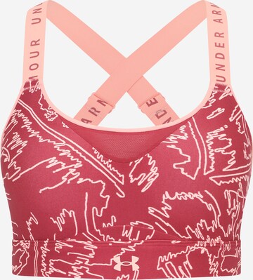 Bustier Soutien-gorge de sport 'Infinity' UNDER ARMOUR en rose : devant