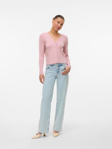 VERO MODA Gebreid vest 'VMFoolive' in Roze: voorkant