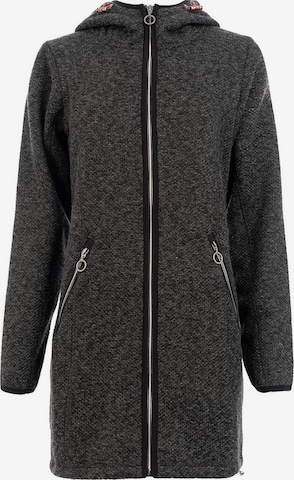 s'questo Zip-Up Hoodie in Grey: front