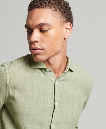 Superdry Regular Fit Hemd in Grün
