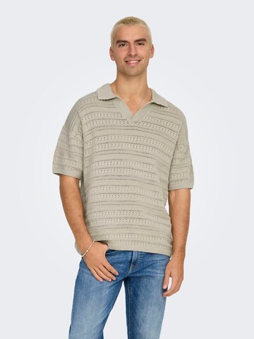 Only & Sons - Jersey 'ONSGRAYSON' en beige: frente