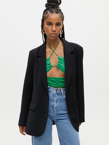 Blazer Pull&Bear en noir : devant