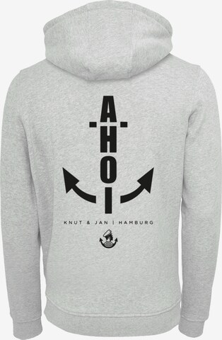 F4NT4STIC Sweatshirt 'Ahoi Anker Knut & Jan Hamburg' in Grey