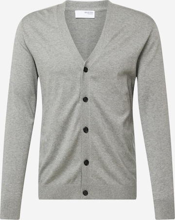 SELECTED HOMME Strickjacke 'BERG' in Grau: predná strana