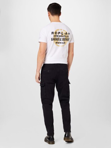 QS Regular Cargohose in Schwarz