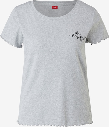 s.Oliver - Camiseta para dormir en gris: frente