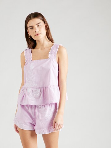 River Island - Pijama em roxo: frente