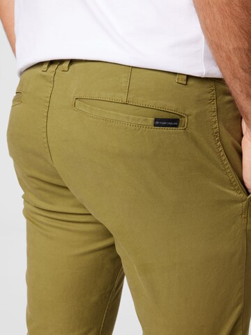 TOM TAILOR Slim fit Chino Pants in Green