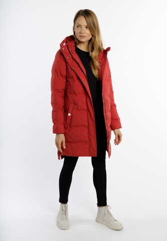 DreiMaster Maritim Winter Coat in Red: front