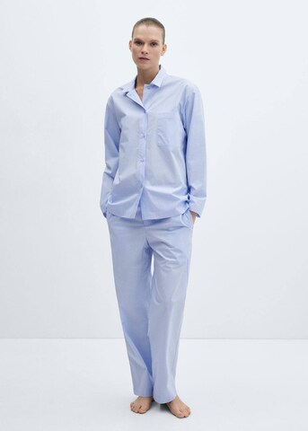 MANGO Pajama 'Fresca' in Blue