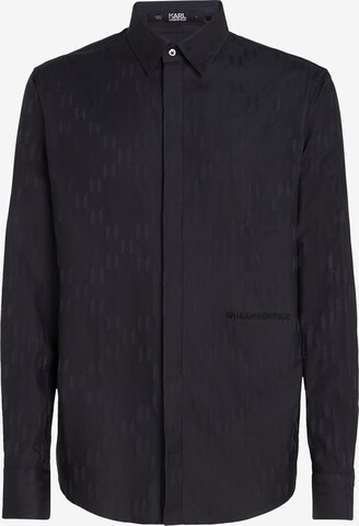 Karl Lagerfeld Regular fit Button Up Shirt in Black: front