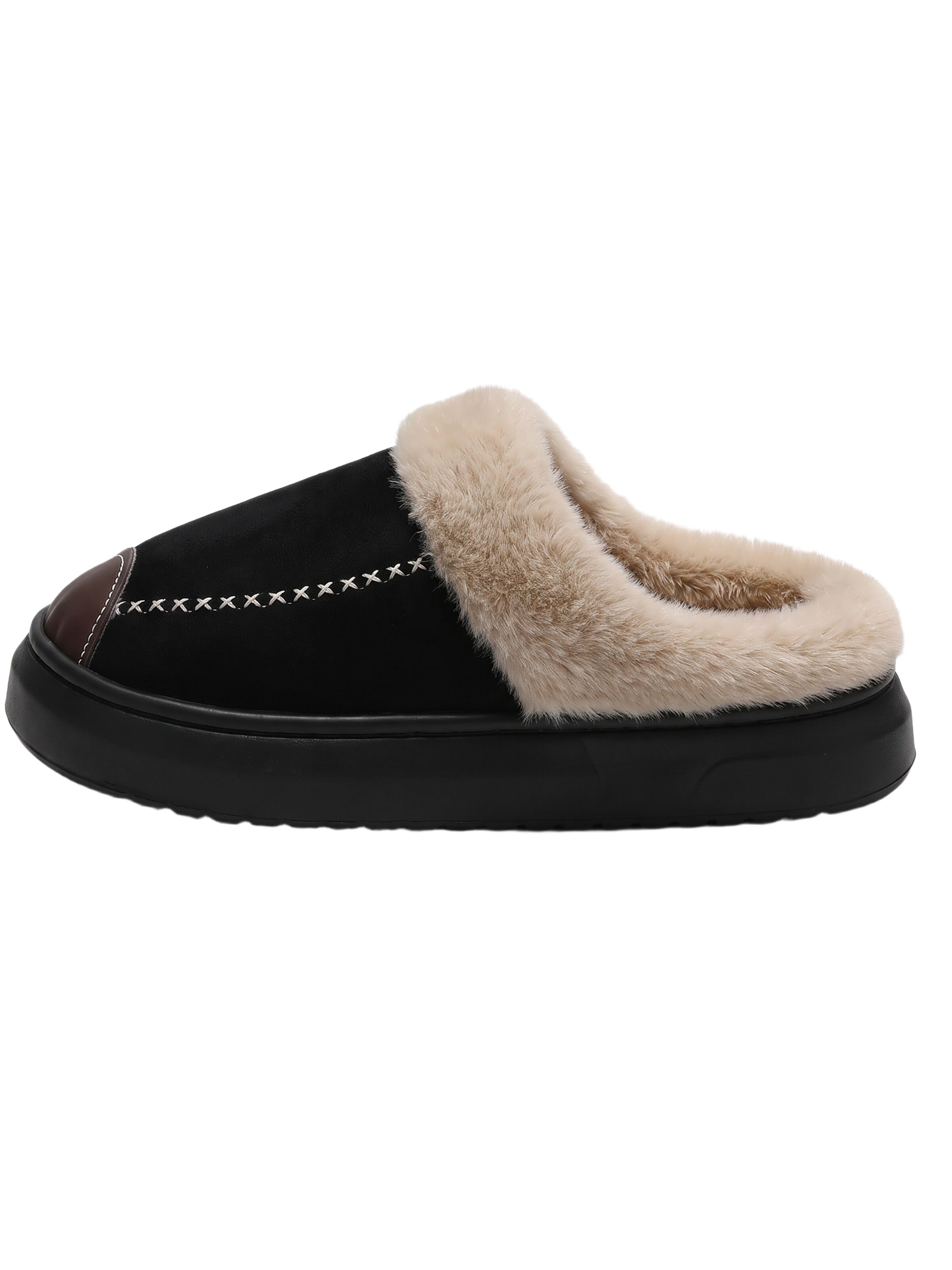 BONVERANO Slippers in Black: front