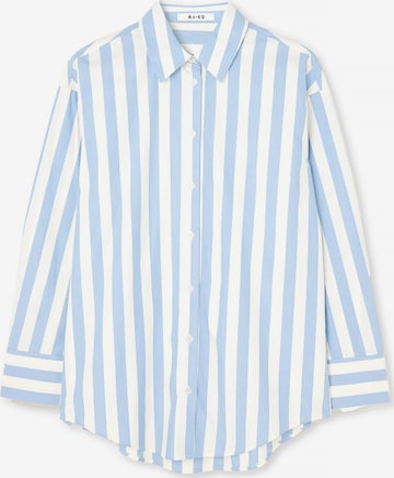 NA-KD Oversized shirt in Blauw: voorkant