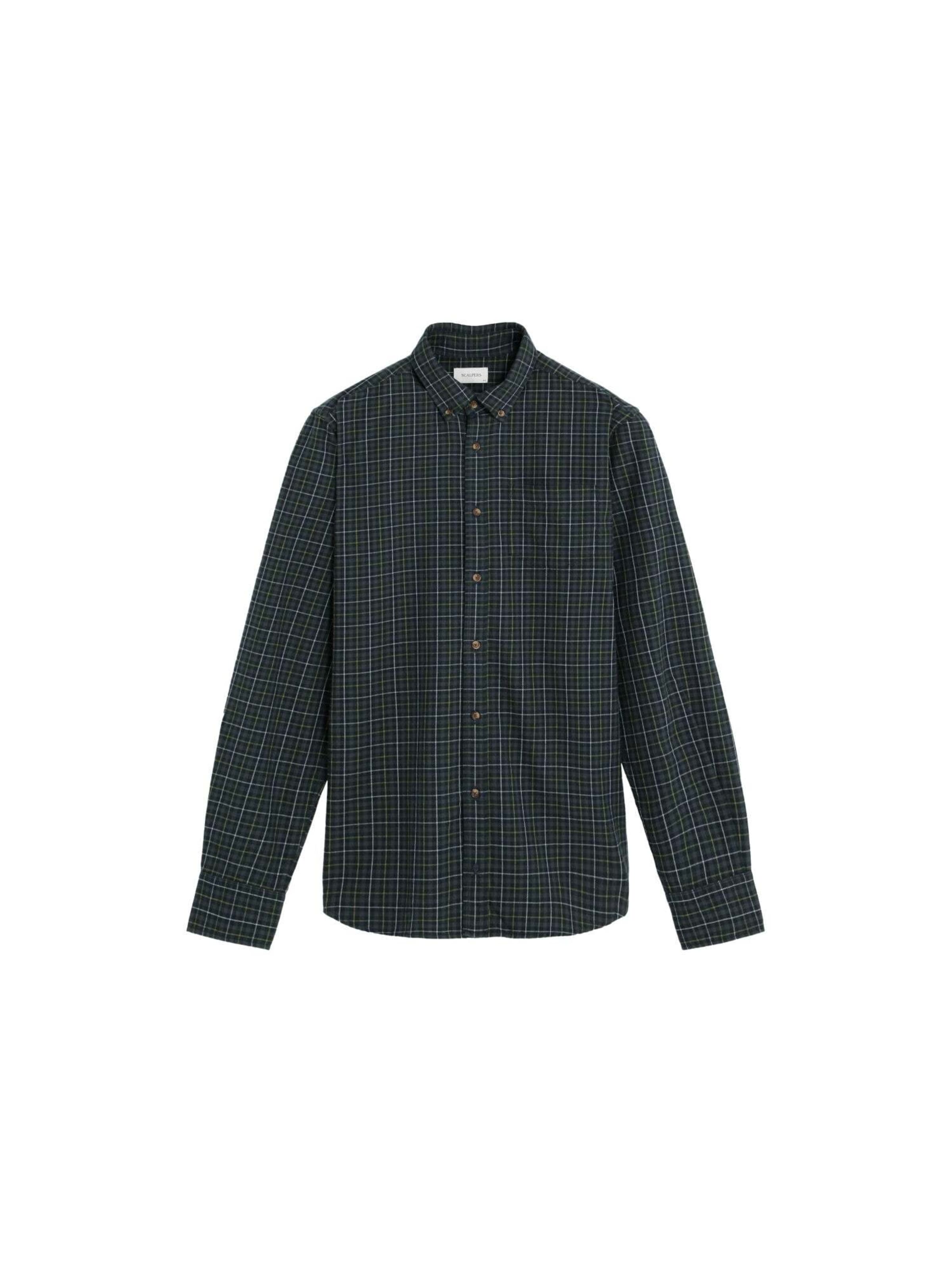 ScalpersRegular Fit Košulja - siva boja: prednji dio