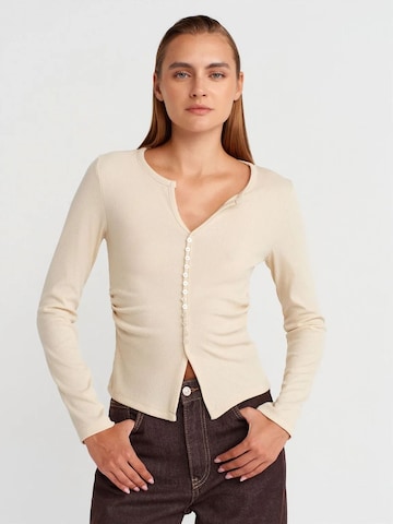 Dilvin Blouse in Beige: front
