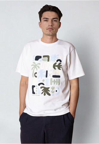 Clean Cut Copenhagen - Camisa 'Huberto' em branco: frente