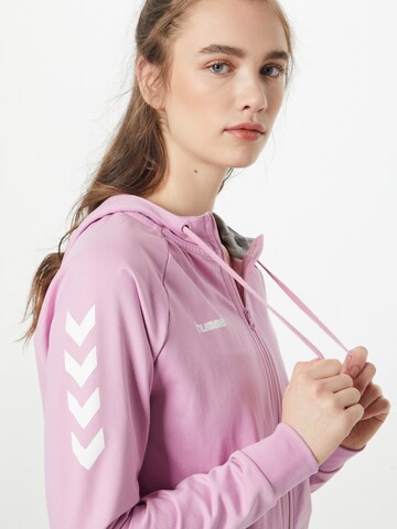 Hummel Sportssweatjakke i lilla