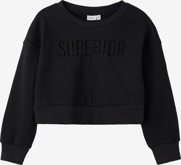 NAME IT - Sweatshirt 'ONORTHERN' em preto: frente